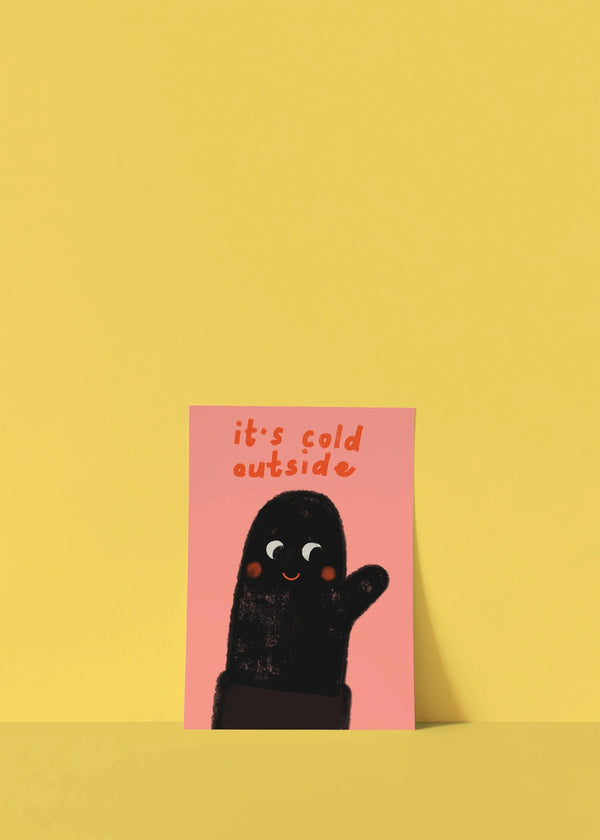 Postkarte "it's cold outside"   | FRAMBOISEundKETCHUP