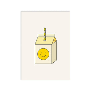 Postkarte "yellow juice"