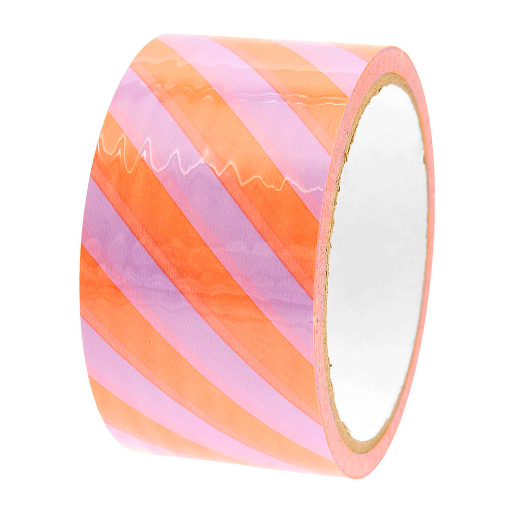 Paketklebeband "Flieder / Neonorange" 5cm