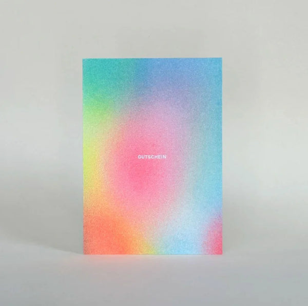 Risographie Postkarte "Gutschein"