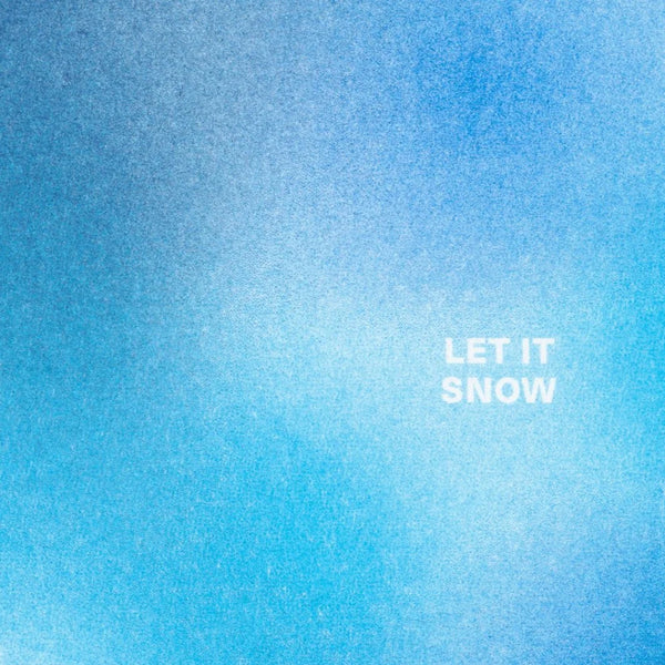 Risographie Postkarte "Let it snow"