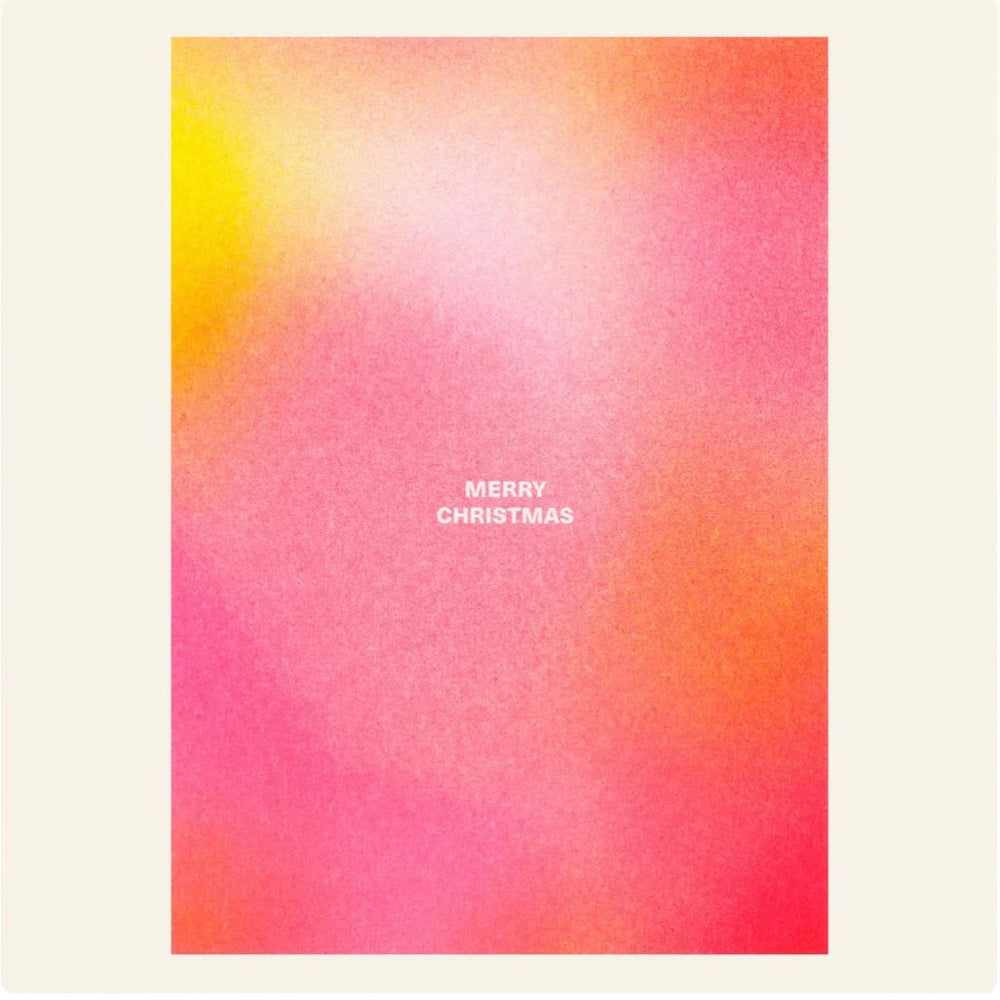 Risographie Postkarte "Merry Christmas"