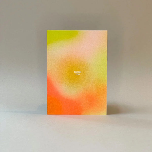 Risographie Postkarte "Thank you"