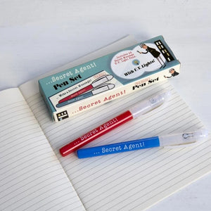 Secret Agent | Spionagestifte mit unsichtbarer Tinte (2er-Set)
