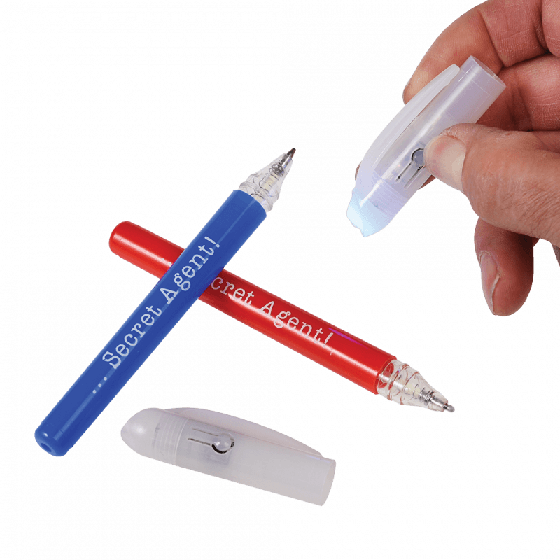 Secret Agent | Spionagestifte mit unsichtbarer Tinte (2er-Set)