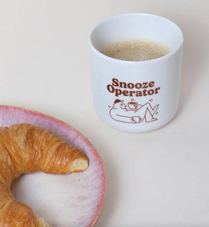 Porzellanbecher Snooze Operator – studio ciao