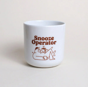 Porzellanbecher Snooze Operator – studio ciao