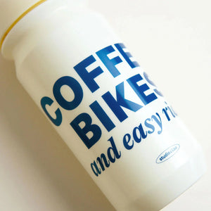 Trinkflasche Bidon 500ml "COFFEE, BIKES & easy rides"    – studio ciao
