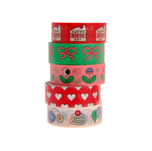 Tape Set "Birthday" 5-teilig / RICO Design x Redfries