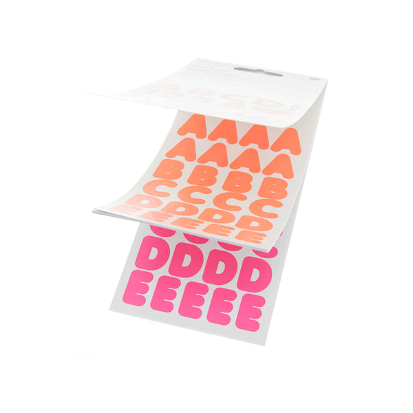 Stickerblock Alphabet "neon"