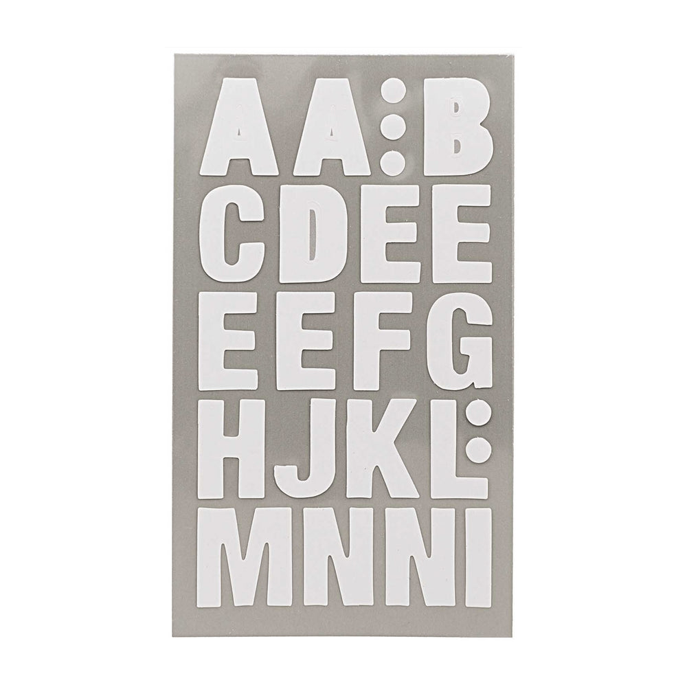 Sticker Buchstaben "weiß"