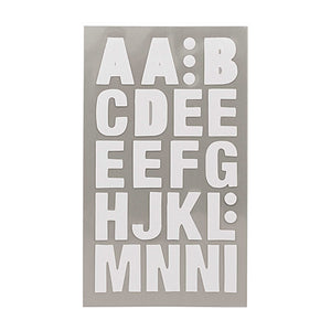 Sticker Buchstaben "weiß"
