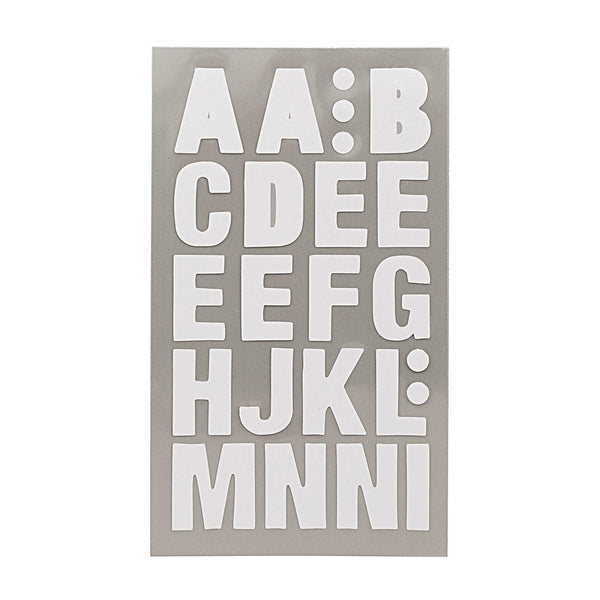 Sticker Buchstaben "weiß"