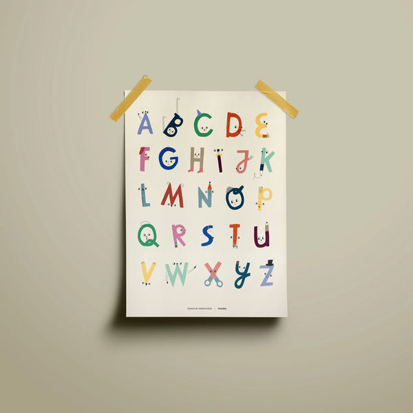 ABC-Poster Alphabet A3