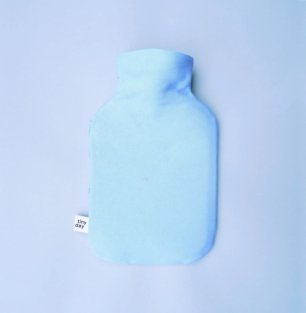 Wärmflasche Mond "blau"