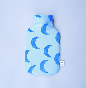 Wärmflasche Mond "blau"