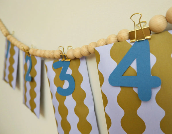 Wandkette ADVENTSKALENDER | für die vier Adventssonntage