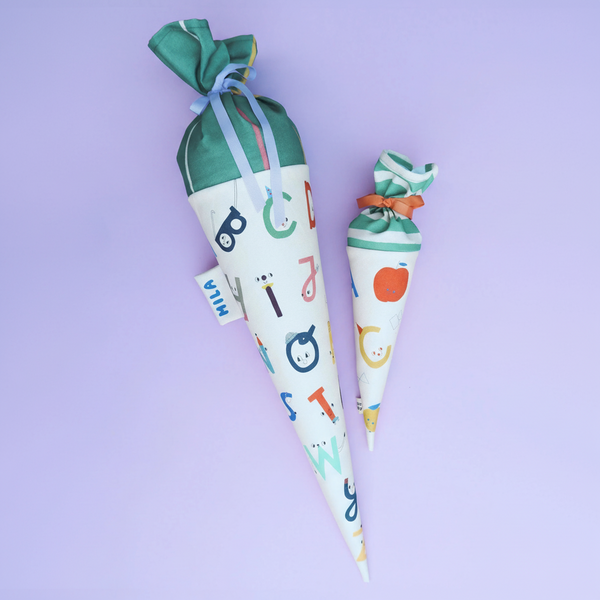 Schultüte aus Stoff – Motiv  ABC | Swantje Hinrichsen