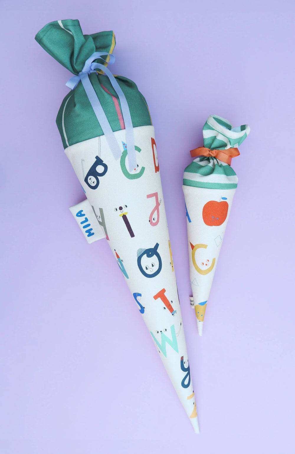 Schultüte aus Stoff – Motiv  ABC | Swantje Hinrichsen