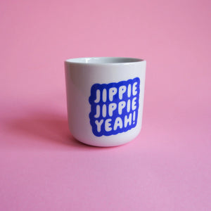 Jippie Jippie Yeah! Becher | blau