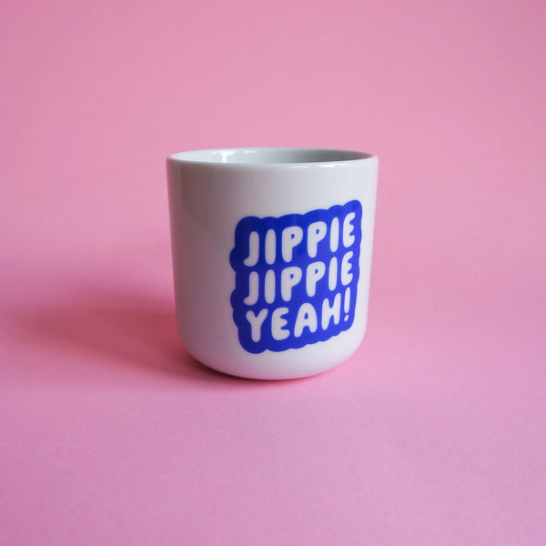 Jippie Jippie Yeah! Becher | blau
