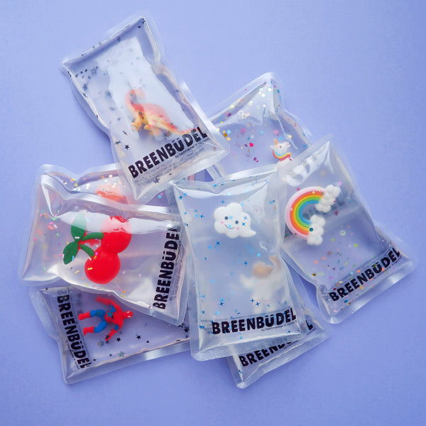 Kühlkissen mit recycelten Spielzeugfiguren | Breenbüdel