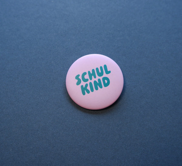 Button "Schulkind flieder"