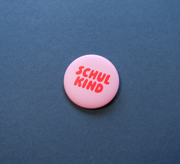 Button "Schulkind rosa"
