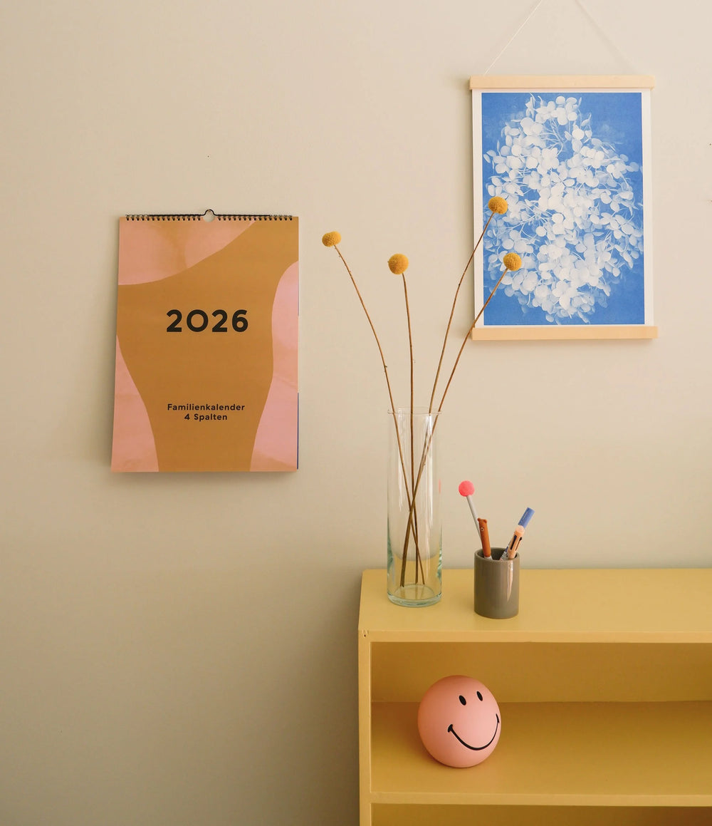 Familien-Wandkalender 2026 – mit frei wählbarer Spaltenanzahl | A3 | Recyclingpapier