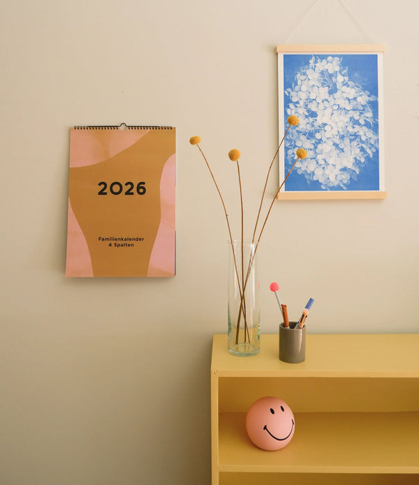 Familien-Wandkalender 2026 – mit frei wählbarer Spaltenanzahl | A3 | Recyclingpapier