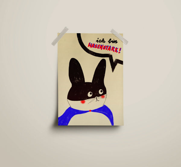 Postkarte "Hasenstark"    | FRAMBOISEundKETCHUP