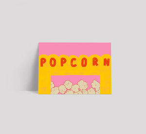 Postkarte "Popcorn"  | FRAMBOISEundKETCHUP