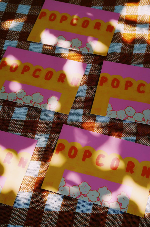 Postkarte "Popcorn"  | FRAMBOISEundKETCHUP