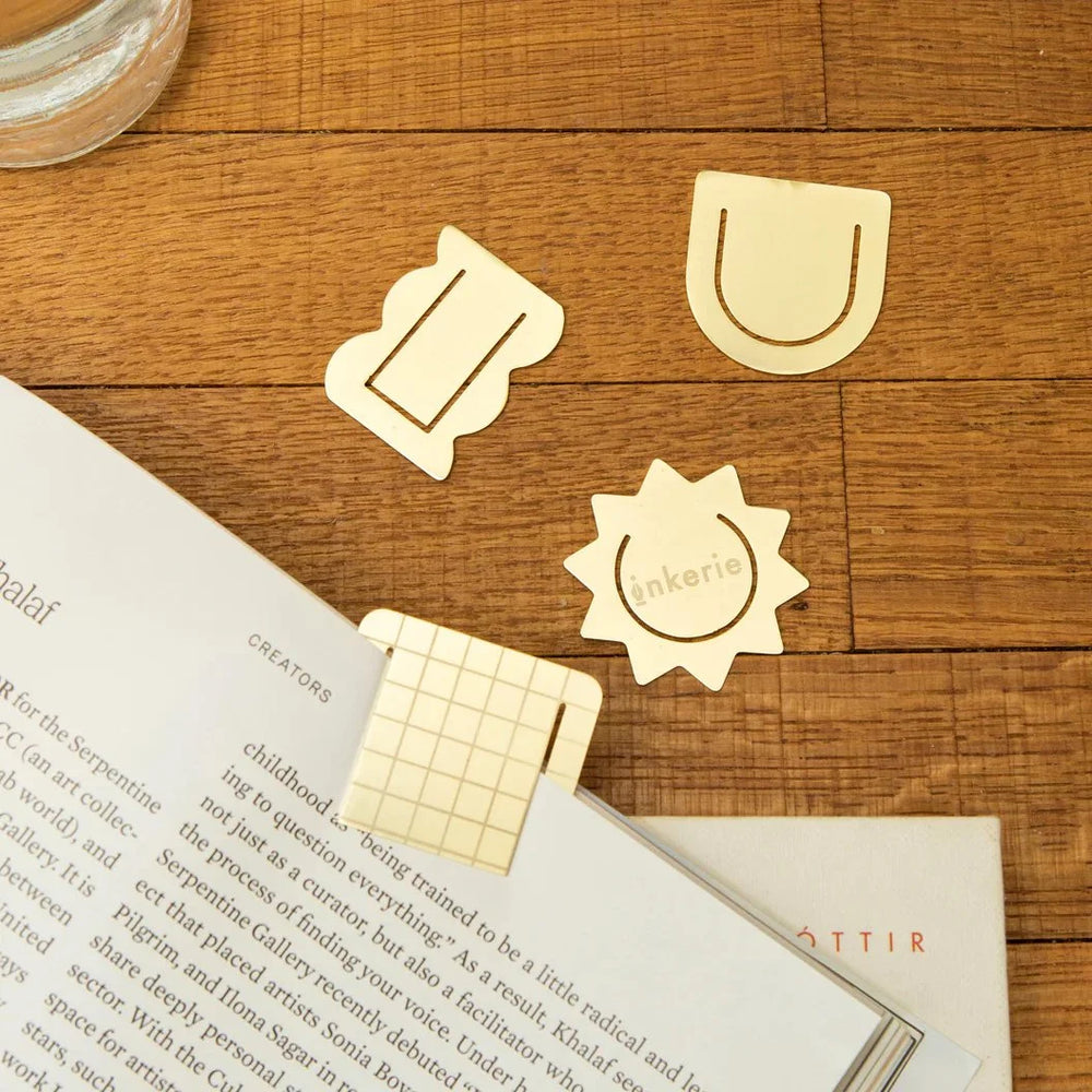 Metall-Lesezeichen "gold" | 4 Stück