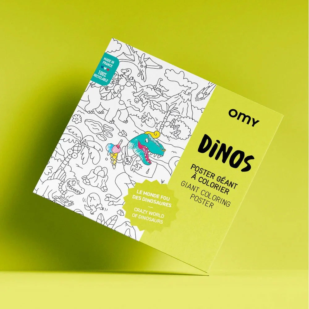 Riesenposter zum ausmalen "Dino"  | OMY