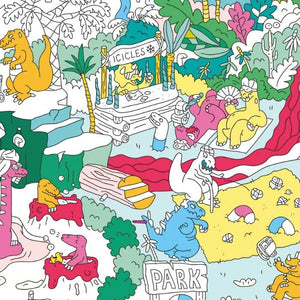 Riesenposter zum ausmalen "Dino"  | OMY