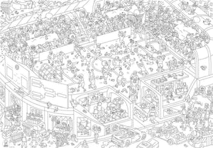 Riesenposter zum ausmalen "Fussball"  | OMY