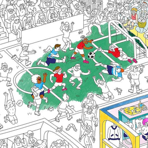 Riesenposter zum ausmalen "Fussball"  | OMY