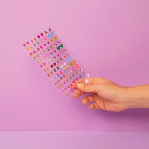 Ohrring-Sticker "Lilly", 104 selbstklebende Ohrringe