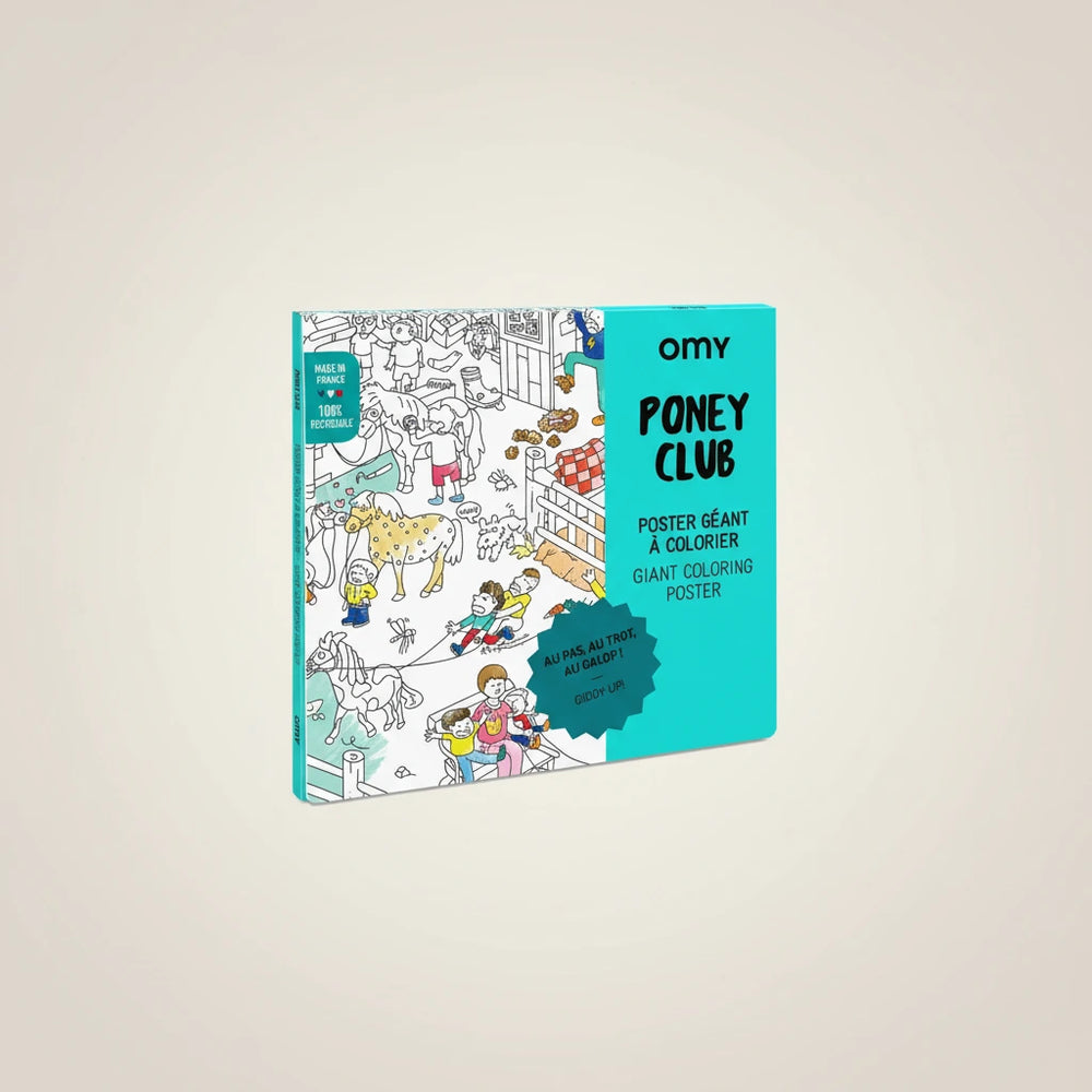 Riesenposter zum ausmalen "Pony-Club"  | OMY