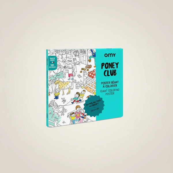 Riesenposter zum ausmalen "Pony-Club"  | OMY