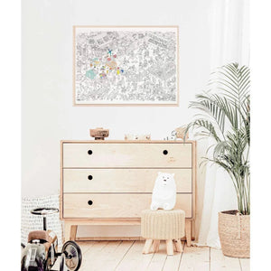 Riesenposter zum ausmalen "Pony-Club"  | OMY