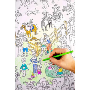 Riesenposter zum ausmalen "Pony-Club"  | OMY