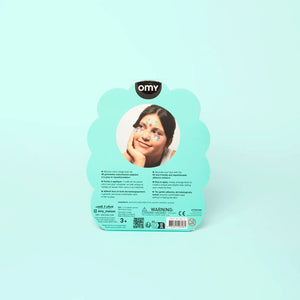 Face Sticker OMY  "Flower", 104 selbstklebende Ohrringe