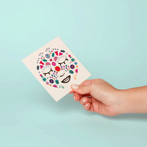 Face Sticker OMY  "Flower", 104 selbstklebende Ohrringe