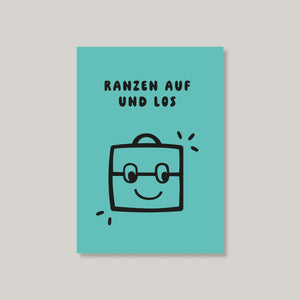 Postkarte "Ranzen auf und los"
