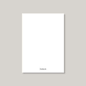 Postkarte "Alphabet" blau