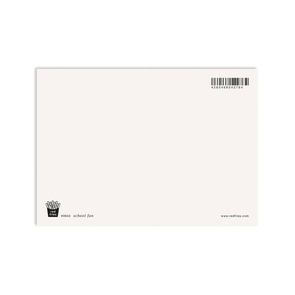 Postkarte "school fun"