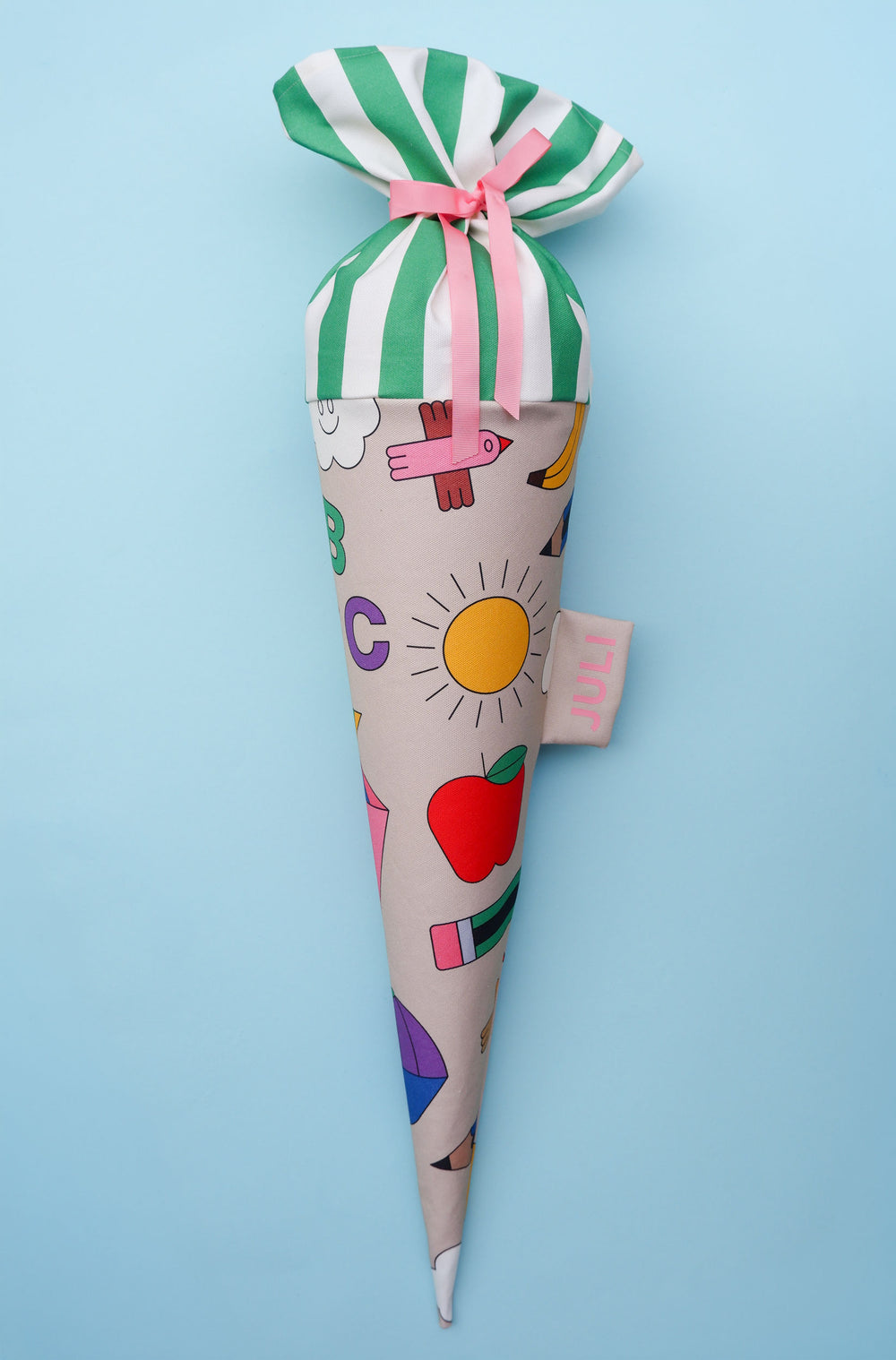 Schultüte aus Stoff – Motiv Happy ABC | redfries