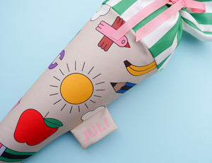 Schultüte aus Stoff – Motiv Happy ABC | redfries